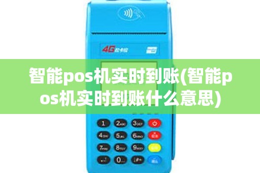 智能pos机实时到账(智能pos机实时到账什么意思)