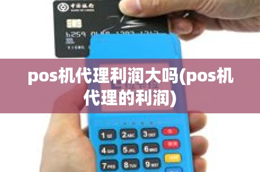 pos机代理利润大吗(pos机代理的利润)