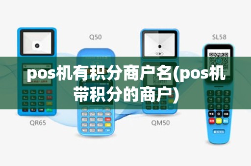 pos机有积分商户名(pos机带积分的商户)