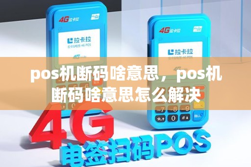 pos机断码啥意思，pos机断码啥意思怎么解决