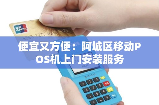 便宜又方便：阿城区移动POS机上门安装服务