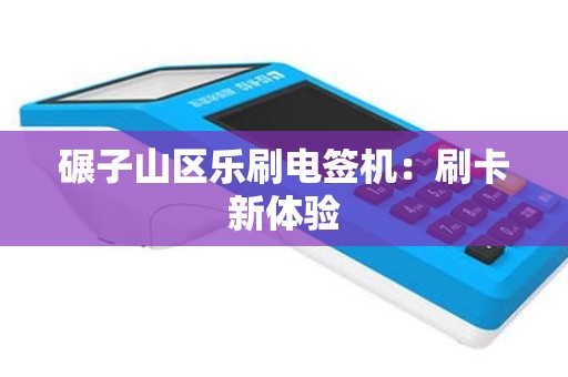 碾子山区乐刷电签机：刷卡新体验