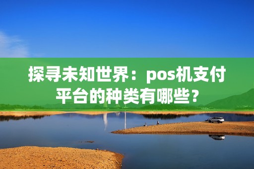 探寻未知世界：pos机支付平台的种类有哪些？