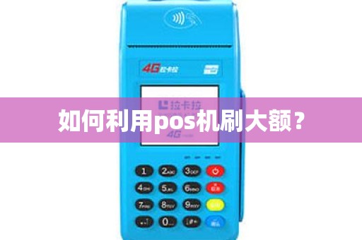 如何利用pos机刷大额？