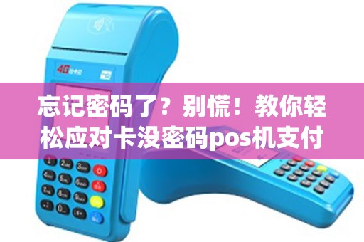 忘记密码了？别慌！教你轻松应对卡没密码pos机支付的情况！
