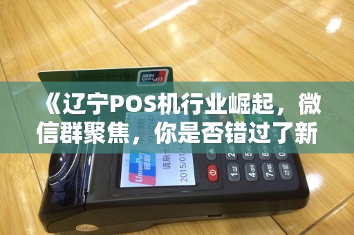 《辽宁POS机行业崛起，微信群聚焦，你是否错过了新商机？》