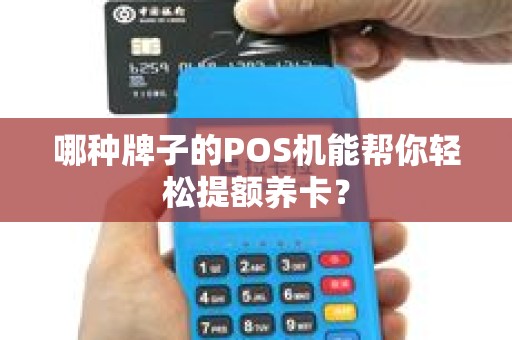 哪种牌子的POS机能帮你轻松提额养卡？