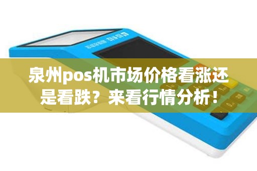 泉州pos机市场价格看涨还是看跌？来看行情分析！