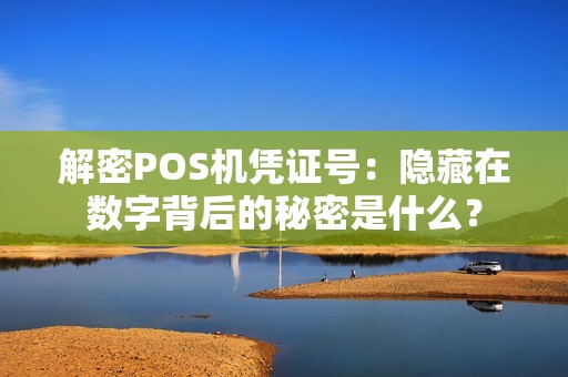 解密POS机凭证号：隐藏在数字背后的秘密是什么？
