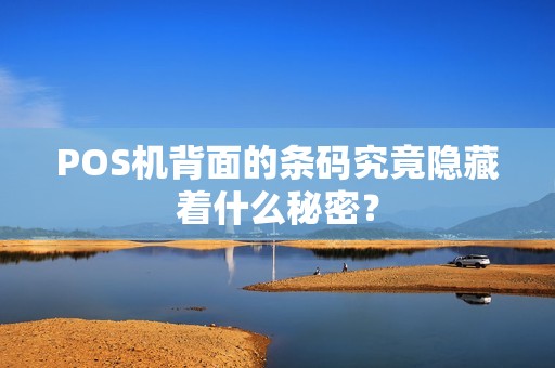 POS机背面的条码究竟隐藏着什么秘密？