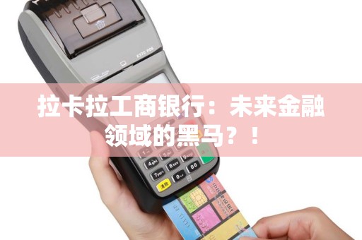 拉卡拉工商银行：未来金融领域的黑马？！
