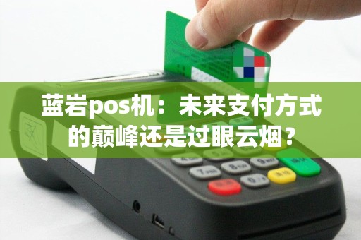 蓝岩pos机：未来支付方式的巅峰还是过眼云烟？