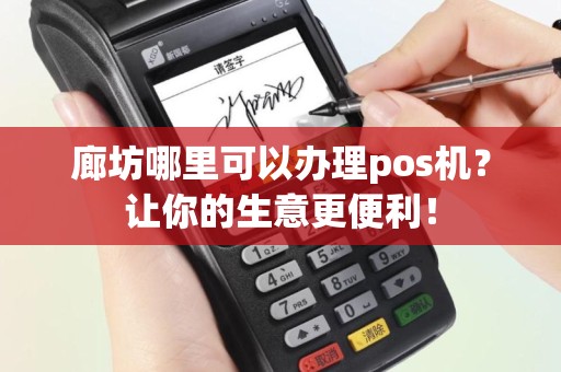 廊坊哪里可以办理pos机？让你的生意更便利！