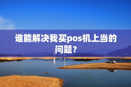 谁能解决我买pos机上当的问题？