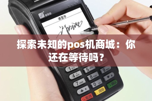 探索未知的pos机商城：你还在等待吗？