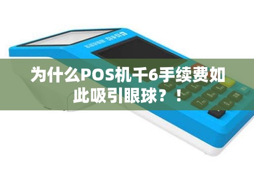 为什么POS机千6手续费如此吸引眼球？！