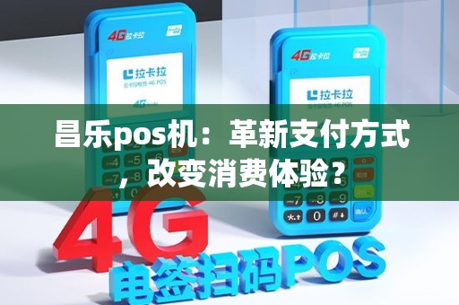 昌乐pos机：革新支付方式，改变消费体验？