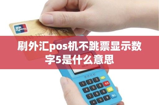 刷外汇pos机不跳票显示数字5是什么意思